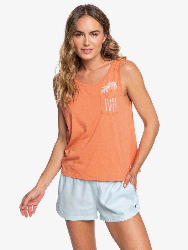 roxy, Sunday Morning Feeling Boxy Tank Top, CARNELIAN (nkw0) 0 Sunday Morning Feeling Boxy Tank Top Orange ERJZT04595 Roxy