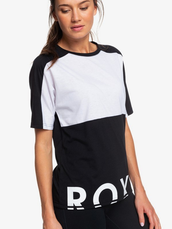roxy, In The Moon Mood - T-shirt de sport pour Femme, TRUE BLACK (kvj0) 0 In The Moon Mood - T-shirt de sport pour Femme Noir ERJZT04657 Roxy