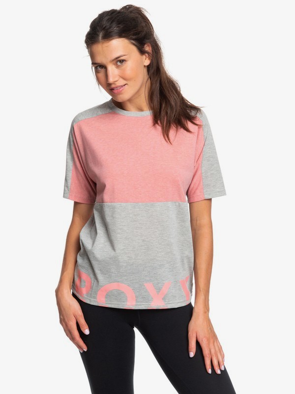 roxy, In The Moon Mood - T-shirt de sport pour Femme, HERITAGE HEATHER (sgrh) 0 In The Moon Mood - T-shirt de sport pour Femme Gris ERJZT04657 Roxy