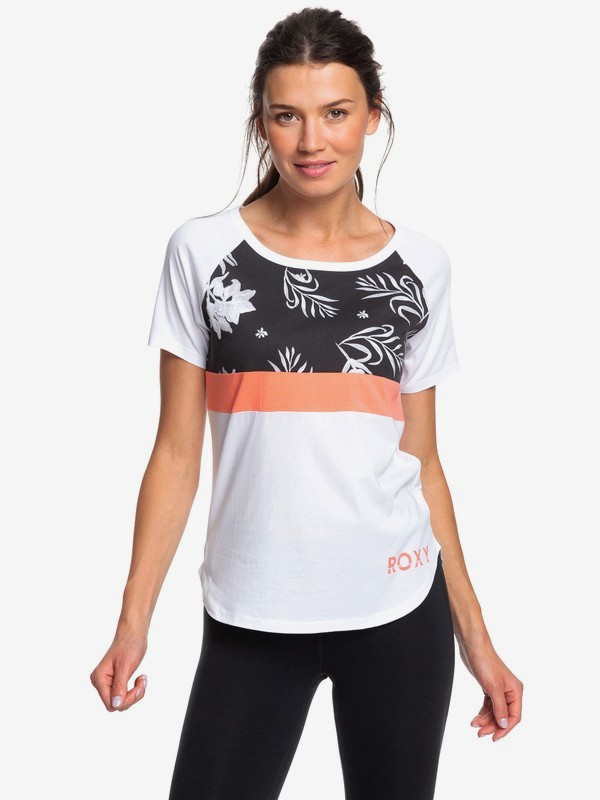 roxy, Before I Go - T-shirt pour Femme, BRIGHT WHITE (wbb0) 0 Before I Go - T-shirt pour Femme Blanc ERJZT04658 Roxy