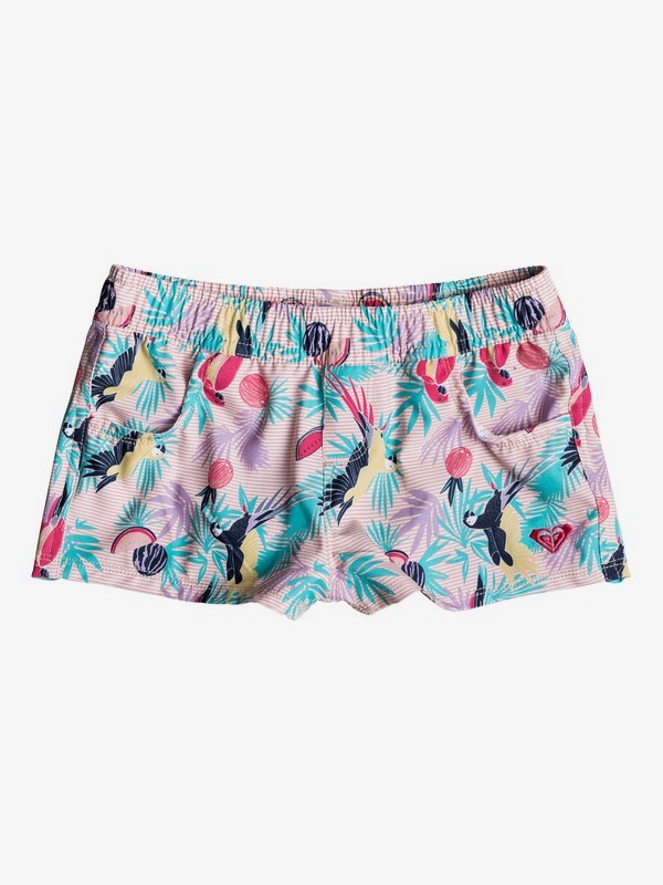 roxy, Vintage Tropical - Board Shorts for Girls 2-7, TROPICAL PEACH PARROTS ISLAND (mdr6) 0 Vintage Tropical - Board Shorts for Girls 2-7 Pink ERLBS03026 Roxy