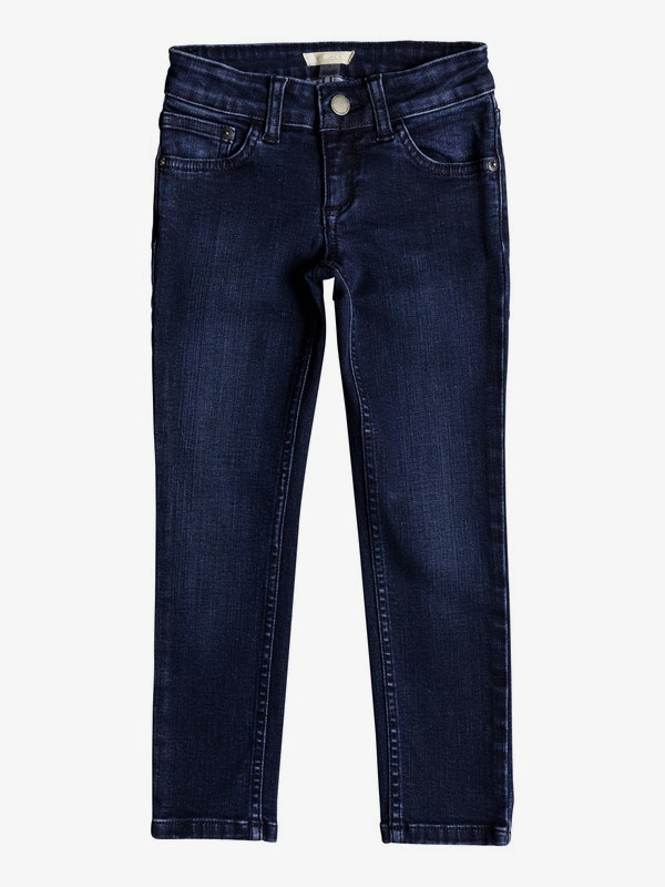 roxy, Girl's 2-6 Adventure Begin Slim Fit Jeans, DARK BLUE (btnw) 0 Girl's 2-6 Adventure Begin Slim Fit Jeans Blue ERLDP03022 Roxy
