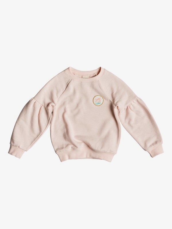 roxy, Girl's 2-6 How I Do Sweatshirt, CLOUD PINK (mcw0) 0 Girl's 2-6 How I Do Sweatshirt Pink ERLFT03175 Roxy