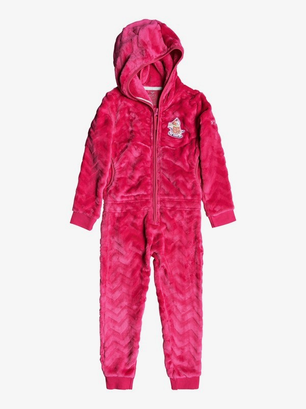 roxy, Cozy Up Technical Hooded Cosy Fleece Jumpsuit, BEETROOT PINK (mml0) 0 Cozy Up Technical Hooded Cosy Fleece Jumpsuit Pink ERLFT03180 Roxy