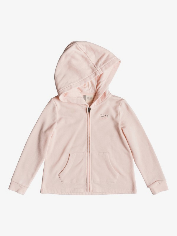 roxy, Girl's 2-6 Pink Knot A Zip-Up Hoodie, CLOUD PINK (mcw0) 0 Girl's 2-6 Pink Knot A Zip-Up Hoodie Pink ERLFT03183 Roxy
