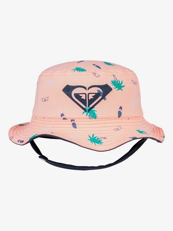 roxy, Girl's 2-6 Bobby Bucket Hat, SOUFFLE SUMMER HOBBIES SWIM (xmws) 0 Girl's 2-6 Bobby Bucket Hat Pink ERLHA03057 Roxy