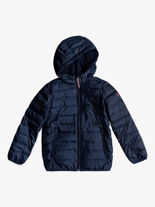 roxy, Future Holds - Steppjacke mit Kapuze für Mädchen 2-7, DRESS BLUES (btk0) 0 Future Holds - Steppjacke mit Kapuze für Mädchen 2-7 Blau ERLJK03024 Roxy