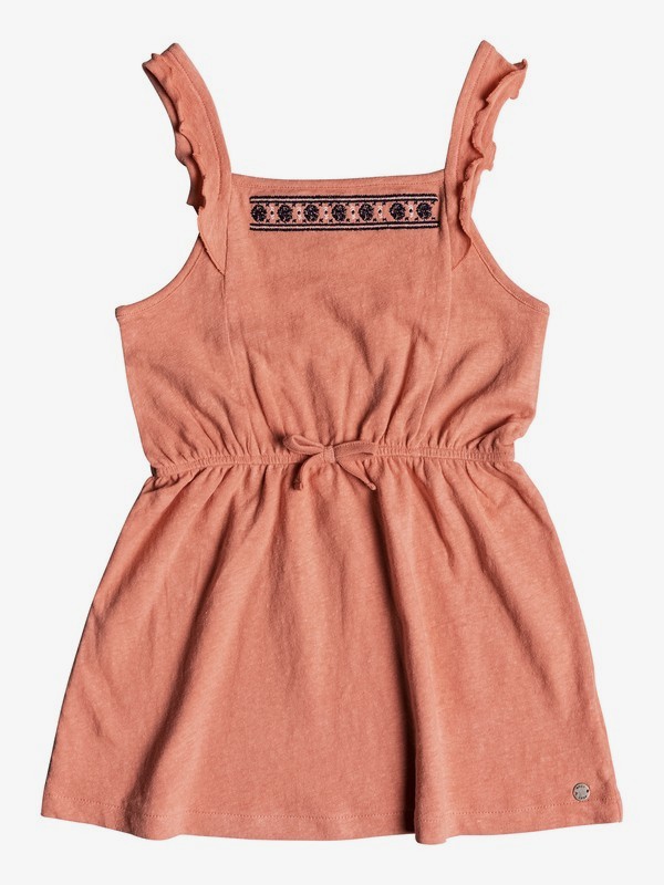 roxy, Girl's 2-6 Share My Dreams Tank Jersey Dress, CORAL ALMOND (mgl0) 0 Girl's 2-6 Share My Dreams Tank Jersey Dress Pink ERLKD03051 Roxy
