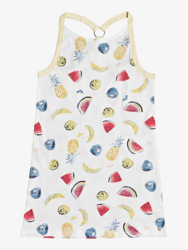 roxy, Girl's 2-6 The Tree Strappy Dress, MARSHMALLOW FRUIT JUICE (wbt1) 0 Girl's 2-6 The Tree Strappy Dress White ERLKD03065 Roxy