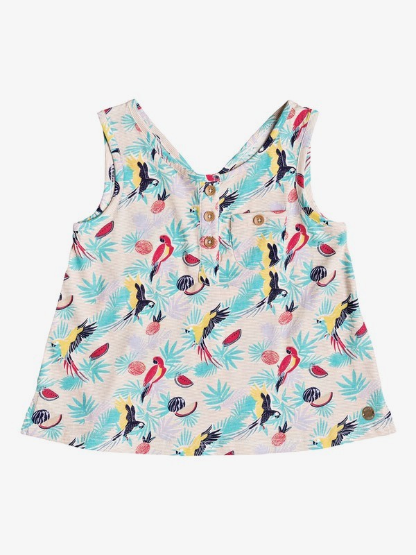 roxy, Very Heartfelt - Débardeur pour Fille 2-7 ans, TROPICAL PEACH PARROTS ISLAND (mdr6) 0 Very Heartfelt - Débardeur pour Fille 2-7 ans Rose ERLKT03051 Roxy