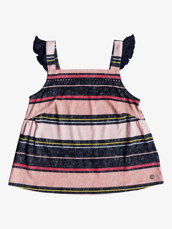roxy, Girl's 2-6 Lightening Bold Strappy Top, DRESS BLUES BORDERHOPPING STRI (xbmb) 0 Girl's 2-6 Lightening Bold Strappy Top Blue ERLKT03058 Roxy