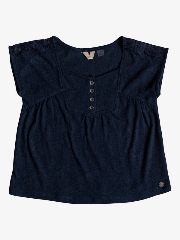 roxy, Girl's 2-6 Perfect Person Short Sleeve Top, DRESS BLUES (btk0) 0 Girl's 2-6 Perfect Person Short Sleeve Top Blue ERLKT03060 Roxy