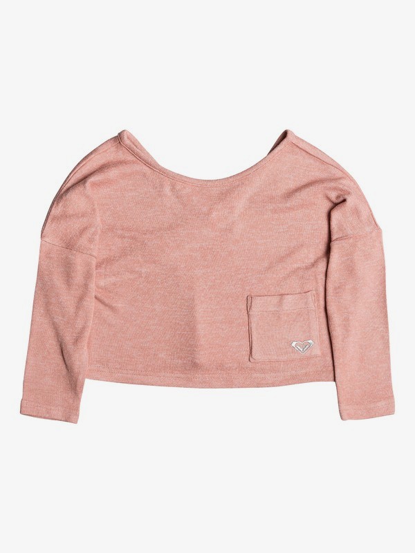 roxy, Girl's 2-6 Your Time Long Sleeve Top, DESERT SAND HEATHER (mkth) 0 Girl's 2-6 Your Time Long Sleeve Top Pink ERLKT03063 Roxy