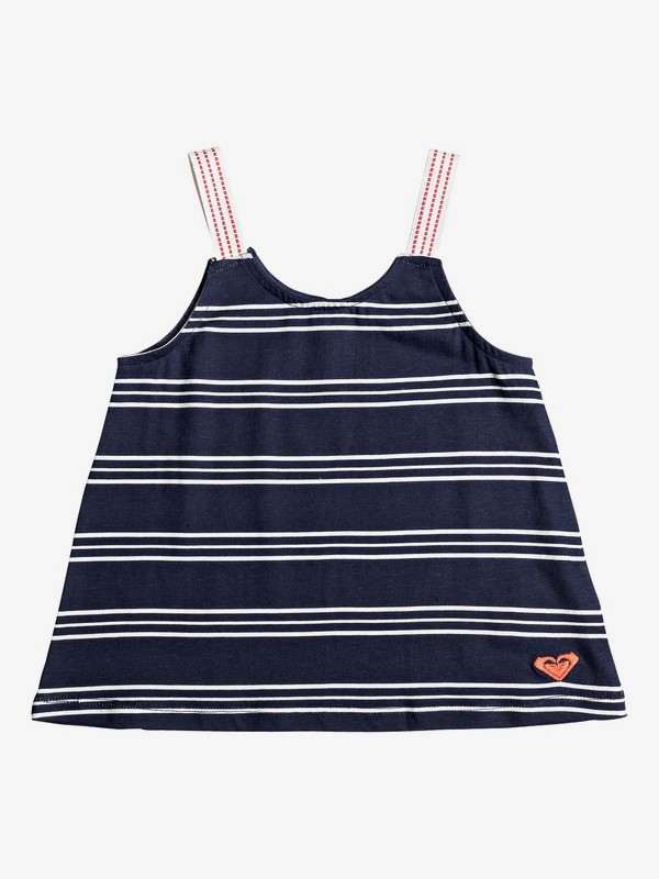 roxy, Girl's 2-6 Paper Stars Tank Top, DRESS BLUES MUSICAL STRIPES (btk5) 0 Girl's 2-6 Paper Stars Tank Top Blue ERLKT03065 Roxy