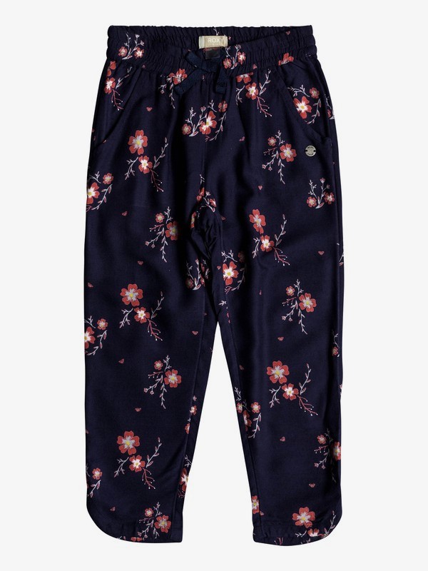 roxy, Girl's 2-6 Believer Beach Pants, DRESS BLUES SPACED OUT FLORAL (xbry) 0 Girl's 2-6 Believer Beach Pants Blue ERLNP03028 Roxy