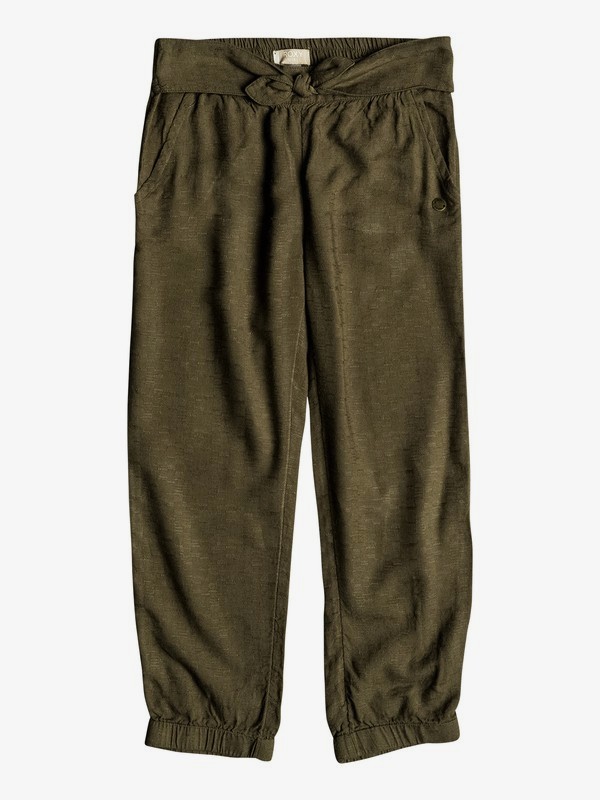 roxy, Girl's 2-6 Getting Greater Beach Pants, BURNT OLIVE (gpz0) 0 Girl's 2-6 Getting Greater Beach Pants Green ERLNP03029 Roxy
