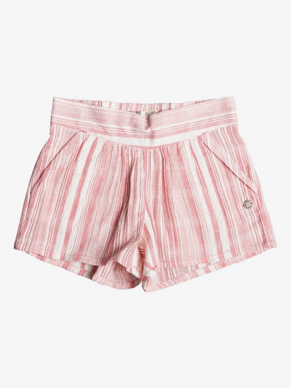 roxy, Girl's 2-6 Good Fruit Shorts, SUNKIST CORAL SUMY STRIPE (mjv3) 0 Girl's 2-6 Good Fruit Shorts Pink ERLNS03030 Roxy