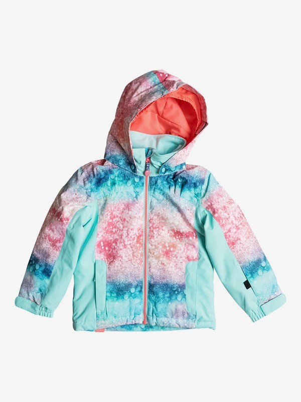 roxy, Mini Jetty - Chaqueta Para Nieve para Chicas 2-7, NEON GRAPEFRUIT_SOLARGRADIENT (nkn8) 0 Mini Jetty - Chaqueta Para Nieve para Chicas 2-7 Naranja ERLTJ03004 Roxy