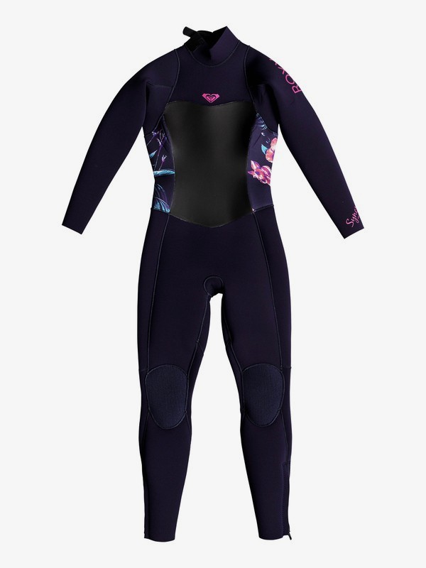 roxy, Girl's 7-14 3/2mm Syncro Series Back Zip GBS Wetsuit, BLUE RIBBON (bsn0) 0 Girl's 7-14 3/2mm Syncro Series Back Zip GBS Wetsuit Blue ERLW103001 Roxy