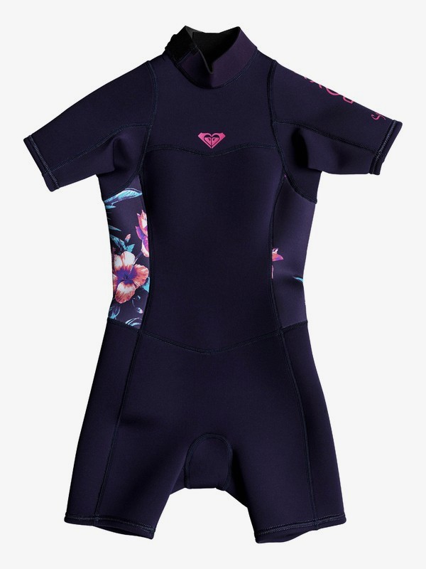 roxy, Girl's 7-14 2/2mm Syncro Series Short Sleeve Back Zip FLT Springsuit, BLUE RIBBON (bsn0) 0 Girl's 7-14 2/2mm Syncro Series Short Sleeve Back Zip FLT Springsuit Blue ERLW503001 Roxy