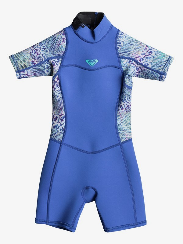 roxy, Girl's 7-14 2/2mm Syncro Series Short Sleeve Back Zip FLT Springsuit, SEA BLUE II (byh0) 0 Girl's 7-14 2/2mm Syncro Series Short Sleeve Back Zip FLT Springsuit Blue ERLW503001 Roxy