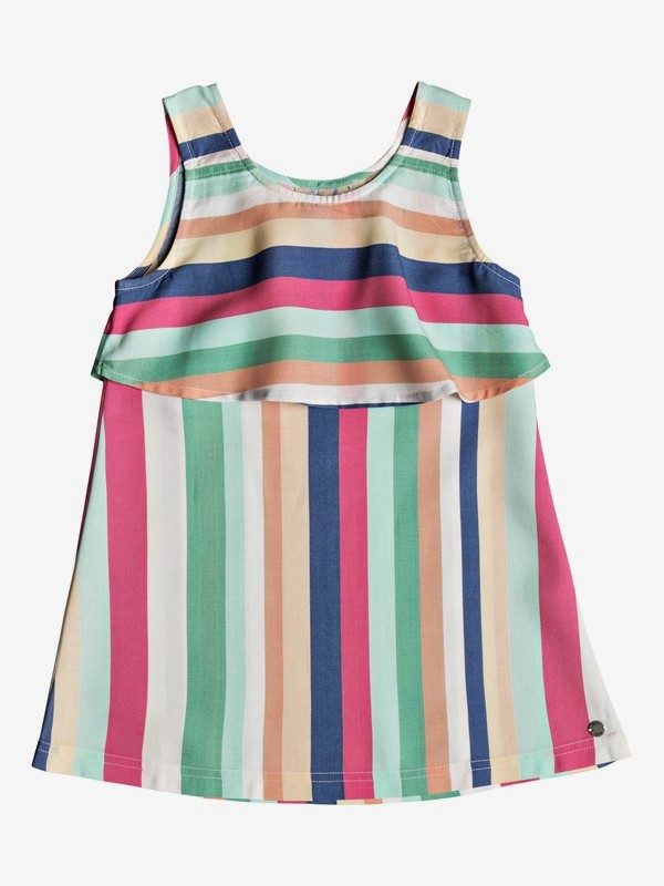 roxy, Girl's 2-6 Big City Life Tank Dress, MARSHMALLOW TENIE STRIPE A (xwym) 0 Girl's 2-6 Big City Life Tank Dress White ERLWD03050 Roxy
