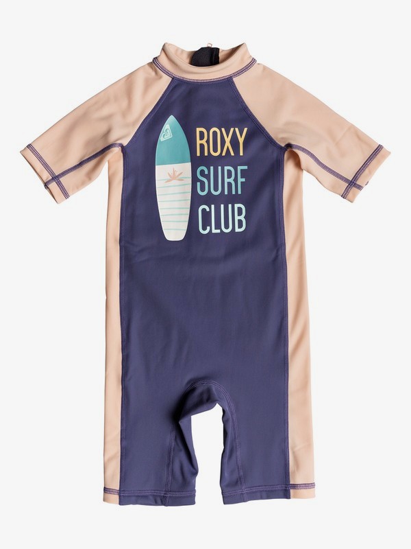 roxy, Salty Mermaid - UPF 50 Rashguard Kurzarm-Einteiler für Mädchen 2-7, DEEP COBALT (bre0) 0 Salty Mermaid - UPF 50 Rashguard Kurzarm-Einteiler für Mädchen 2-7 Blau ERLWR03070 Roxy