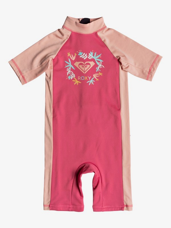 roxy, Soul Mermaids - UPF 50 Rashguard Kurzarm-Einteiler für Mädchen 2-7, ROUGE RED (mlj0) 0 Soul Mermaids - UPF 50 Rashguard Kurzarm-Einteiler für Mädchen 2-7 Rosa ERLWR03073 Roxy