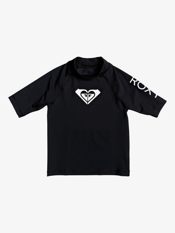 roxy, Niñas 2-6 Rashguard FPS 50 Manga Corta Whole Hearted, ANTHRACITE (kvj0) 0 Niñas 2-6 Rashguard FPS 50 Manga Corta Whole Hearted Negro ERLWR03074 Roxy