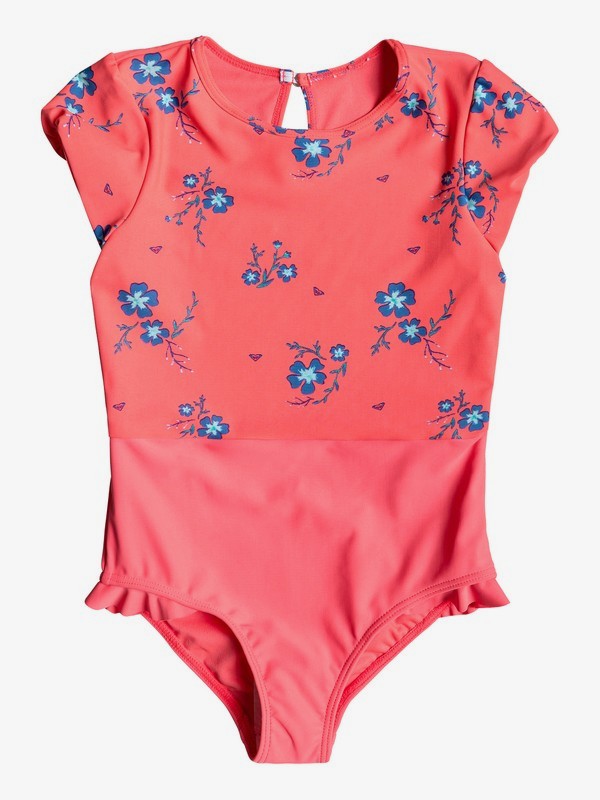 roxy, Girl's 2-6 Chill After Short Sleeve UPF 50 One-Piece Rashguard, ODALISCA SWIM SPACED OUT FLORA (rlg6) 0 Girl's 2-6 Chill After Short Sleeve UPF 50 One-Piece Rashguard Red ERLWR03086 Roxy