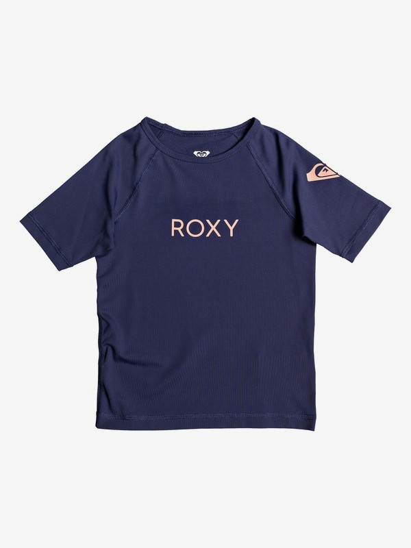 roxy, Funny Waves - Short Sleeve UPF 50 Rashguard, MEDIEVAL BLUE (bte0) 0 Funny Waves - Short Sleeve UPF 50 Rashguard Blue ERLWR03090 Roxy