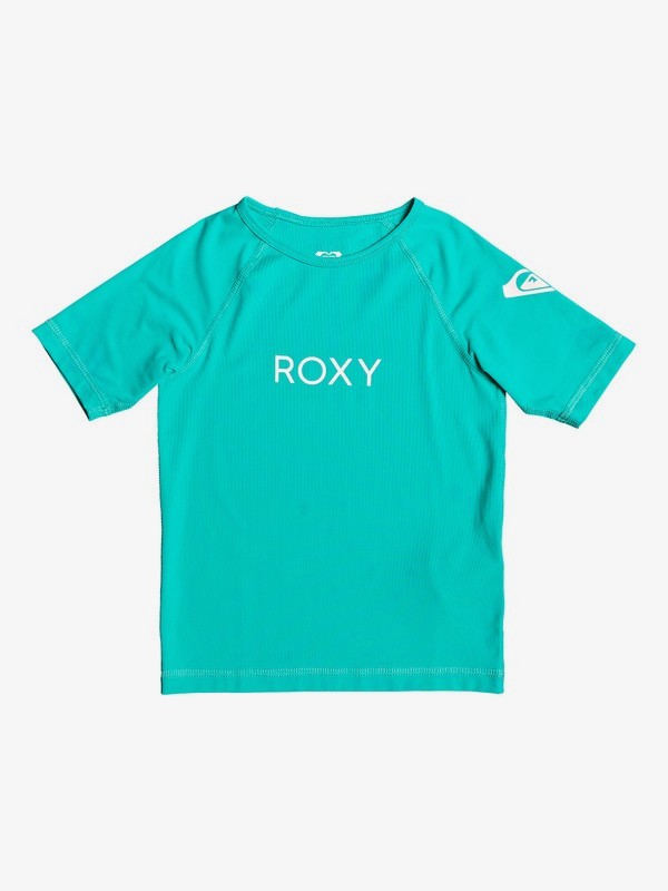 roxy, Funny Waves - Short Sleeve UPF 50 Rashguard, ATLANTIS (gmh0) 0 Funny Waves - Short Sleeve UPF 50 Rashguard Green ERLWR03090 Roxy