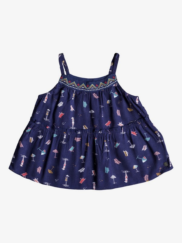 roxy, All Your Heart - Haut à bretelles pour Fille 2-7 ans, DEEP COBALT ON THE BEACH (bre7) 0 All Your Heart - Haut à bretelles pour Fille 2-7 ans Bleu ERLWT03019 Roxy