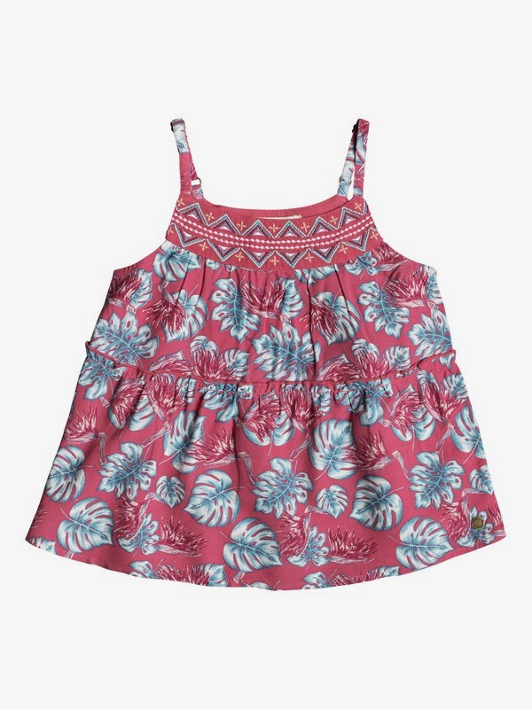 roxy, All Your Heart - Top de Tirantes para Chicas 2-7, ROUGE RED ABYSSAL TROPICAL (mlj6) 0 All Your Heart - Top de Tirantes para Chicas 2-7 Rosa ERLWT03019 Roxy