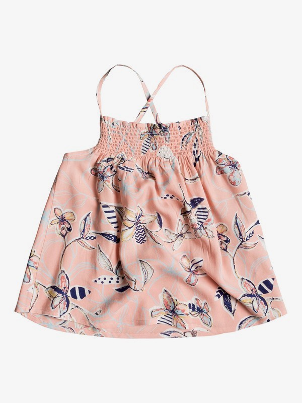 roxy, Girl's 2-6 Reason To Smile Strappy Top, CORAL ALMOND TRELLIS CLIMB (mgl6) 0 Girl's 2-6 Reason To Smile Strappy Top Pink ERLWT03023 Roxy