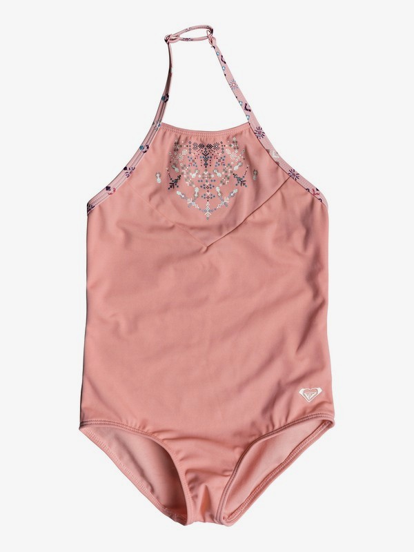 roxy, Girl's 2-6 Boho One-Piece Swimsuit, PEACHES N CREAM AZAZ (mey7) 0 Girl's 2-6 Boho One-Piece Swimsuit Pink ERLX103025 Roxy
