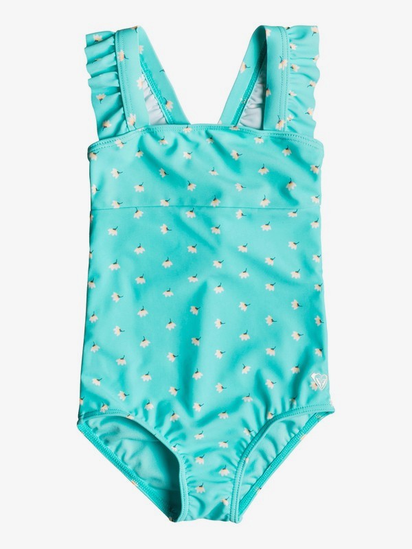 roxy, Girl's 2-6 Baby Saguaro One-Piece Swimsuit, BLUE RADIENCE SWIM FLOWER TWIS (bgm6) 0 Girl's 2-6 Baby Saguaro One-Piece Swimsuit Blue ERLX103026 Roxy