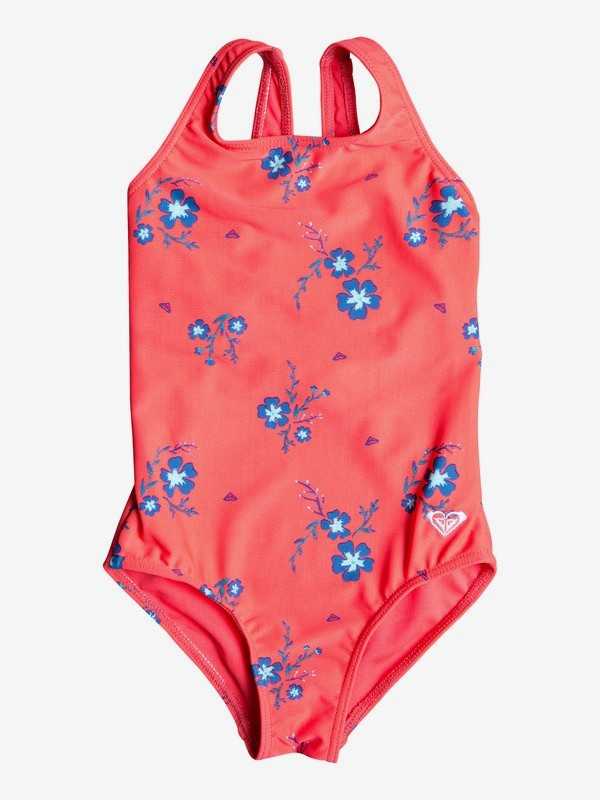 roxy, Girl's 2-6 Chill After One-Piece Swimsuit, ODALISCA SWIM SPACED OUT FLORA (rlg6) 0 Girl's 2-6 Chill After One-Piece Swimsuit Red ERLX103029 Roxy