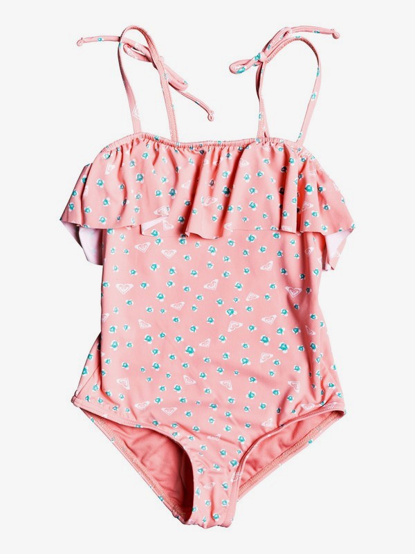 roxy, Splash Party One-Piece Swimsuit, GERANIUM PINK BABY BUBULLE (mfz6) 0 Splash Party One-Piece Swimsuit Pink ERLX103040 Roxy