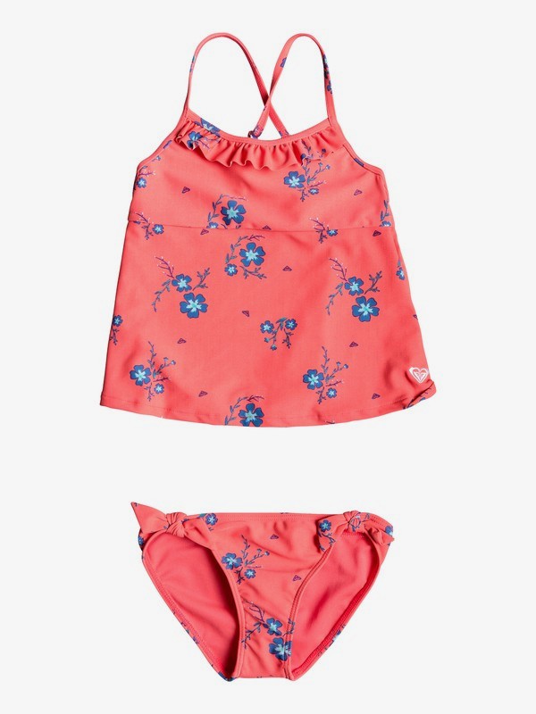 roxy, Girl's 2-6 Chill After Tankini Set, ODALISCA SWIM SPACED OUT FLORA (rlg6) 0 Girl's 2-6 Chill After Tankini Set Red ERLX203059 Roxy