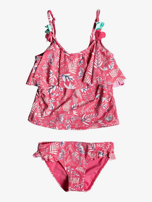 roxy, Girl's 2-6 Bali Dance Tankini Set, BRUSH PINK SWIM BANANA SPLIT (xmwb) 0 Girl's 2-6 Bali Dance Tankini Set Pink ERLX203069 Roxy