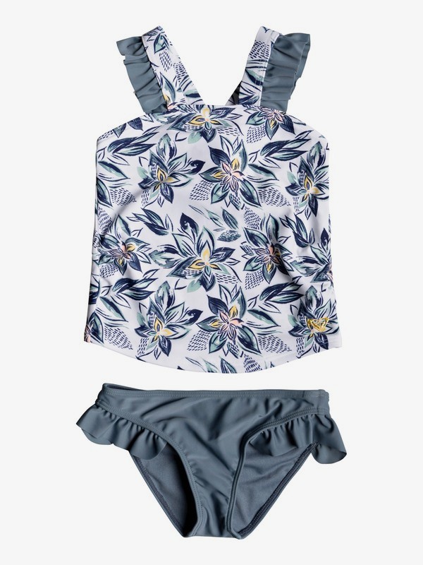 roxy, Girl's 2-6 Magic Seeker Tankini Set, BRIGHT WHITE FLOWER SPIRIT SW (wbb9) 0 Girl's 2-6 Magic Seeker Tankini Set White ERLX203073 Roxy