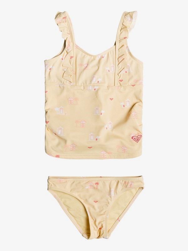 roxy, Girl's 2-6 Tropical Away Tankini Set, SUNLIGHT S DEAUVILLE (yek6) 0 Girl's 2-6 Tropical Away Tankini Set Yellow ERLX203080 Roxy