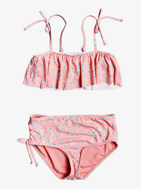 roxy, Splash Party Flutter Bikini Set, GERANIUM PINK BABY BUBULLE (mfz6) 0 Splash Party Flutter Bikini Set Pink ERLX203085 Roxy