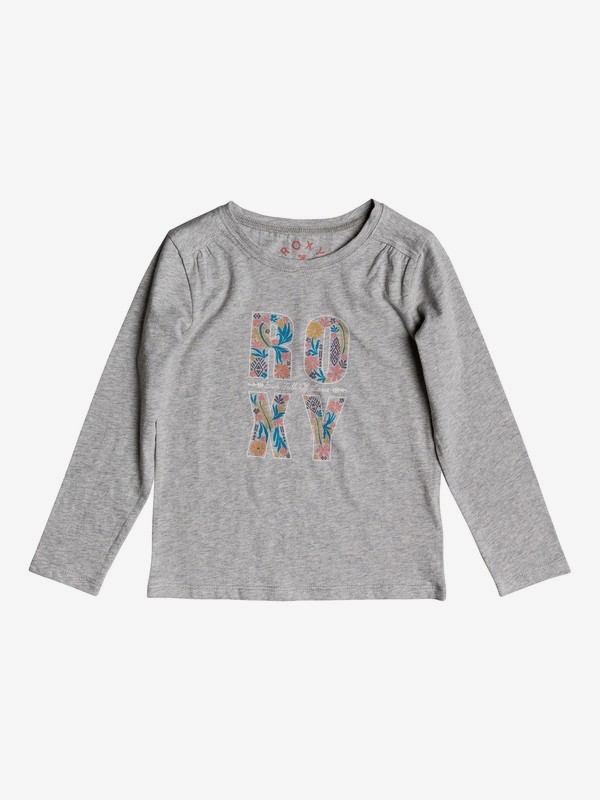 roxy, Never Ages Flower Power - T Shirt à manches longues pour Fille 2-7 ans, HERITAGE HEATHER (sgrh) 0 Never Ages Flower Power - T Shirt à manches longues pour Fille 2-7 ans Gris ERLZT03093 Roxy