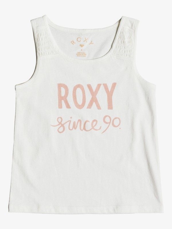 roxy, Girl's 2-6 Wayfaring Stranger Sketch Day Tank Top, MARSHMALLOW (wbt0) 0 Girl's 2-6 Wayfaring Stranger Sketch Day Tank Top White ERLZT03140 Roxy