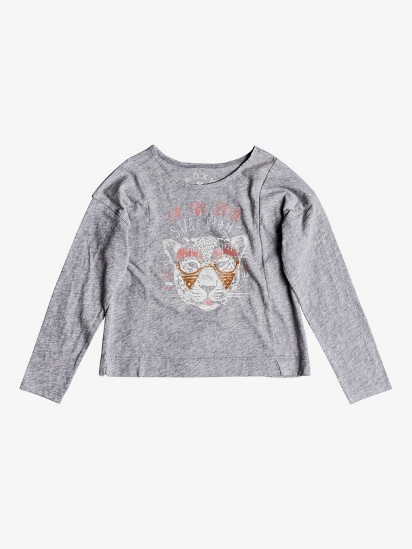 roxy, Made Of Gold Surf - T shirt manches longues pour Fille 2-7 ans, HERITAGE HEATHER (sgrh) 0 Made Of Gold Surf - T shirt manches longues pour Fille 2-7 ans Gris ERLZT03147 Roxy