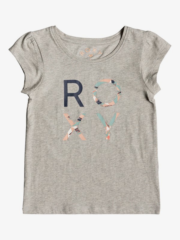 roxy, Moid B - T-shirt pour Fille 2-7 ans, HERITAGE HEATHER (sgrh) 0 Moid B - T-shirt pour Fille 2-7 ans Gris ERLZT03188 Roxy