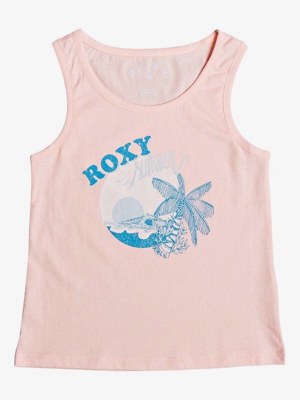 roxy, Girl's 2-6 Into The Sea C Tank Top, PEACH BUD (meg0) 0 Girl's 2-6 Into The Sea C Tank Top Pink ERLZT03212 Roxy