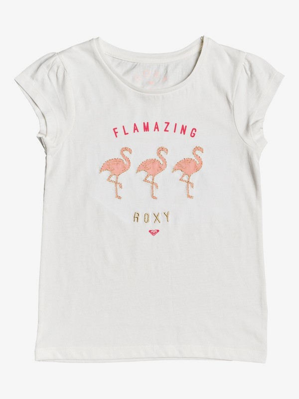 roxy, Girl's 2-6 Back To The Start A Cap-Sleeve Tee, MARSHMALLOW (wbt0) 0 Girl's 2-6 Back To The Start A Cap-Sleeve Tee White ERLZT03213 Roxy